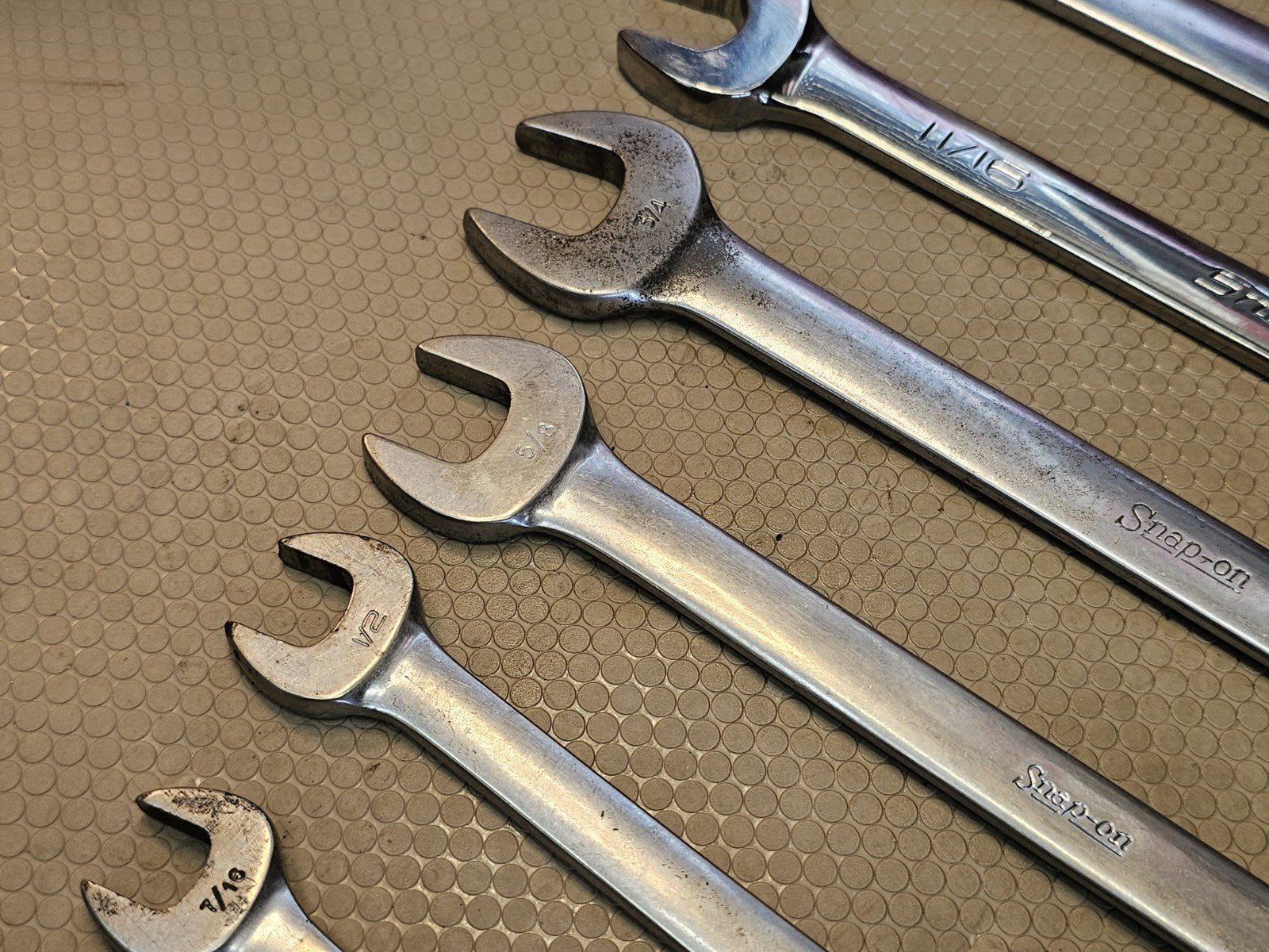 Snap-on OSH707B 12 Point Combination Wrench Set 7-Piece 3/8"-13/16"
