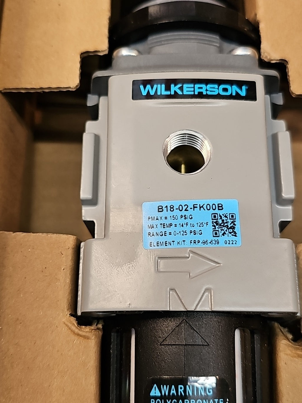 NEW Wilkerson 6B314 Filter Regulator Consolidation B18-02-FK00, NIB