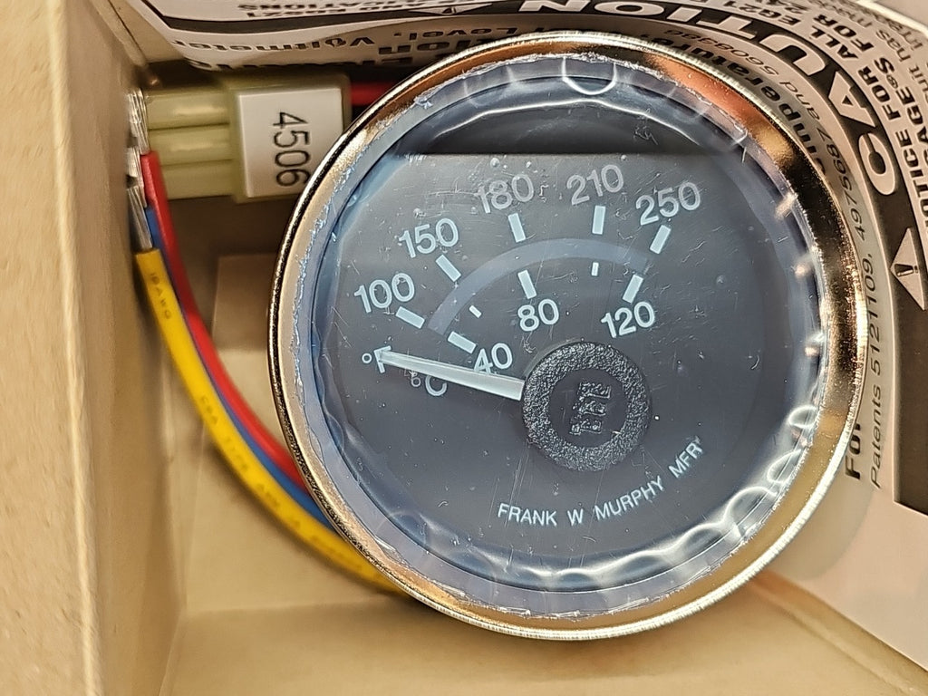 Murphy 10-70-1286 EG21T-250-12 Temperature 12V Gauge 100-250F Boat Marine NEW