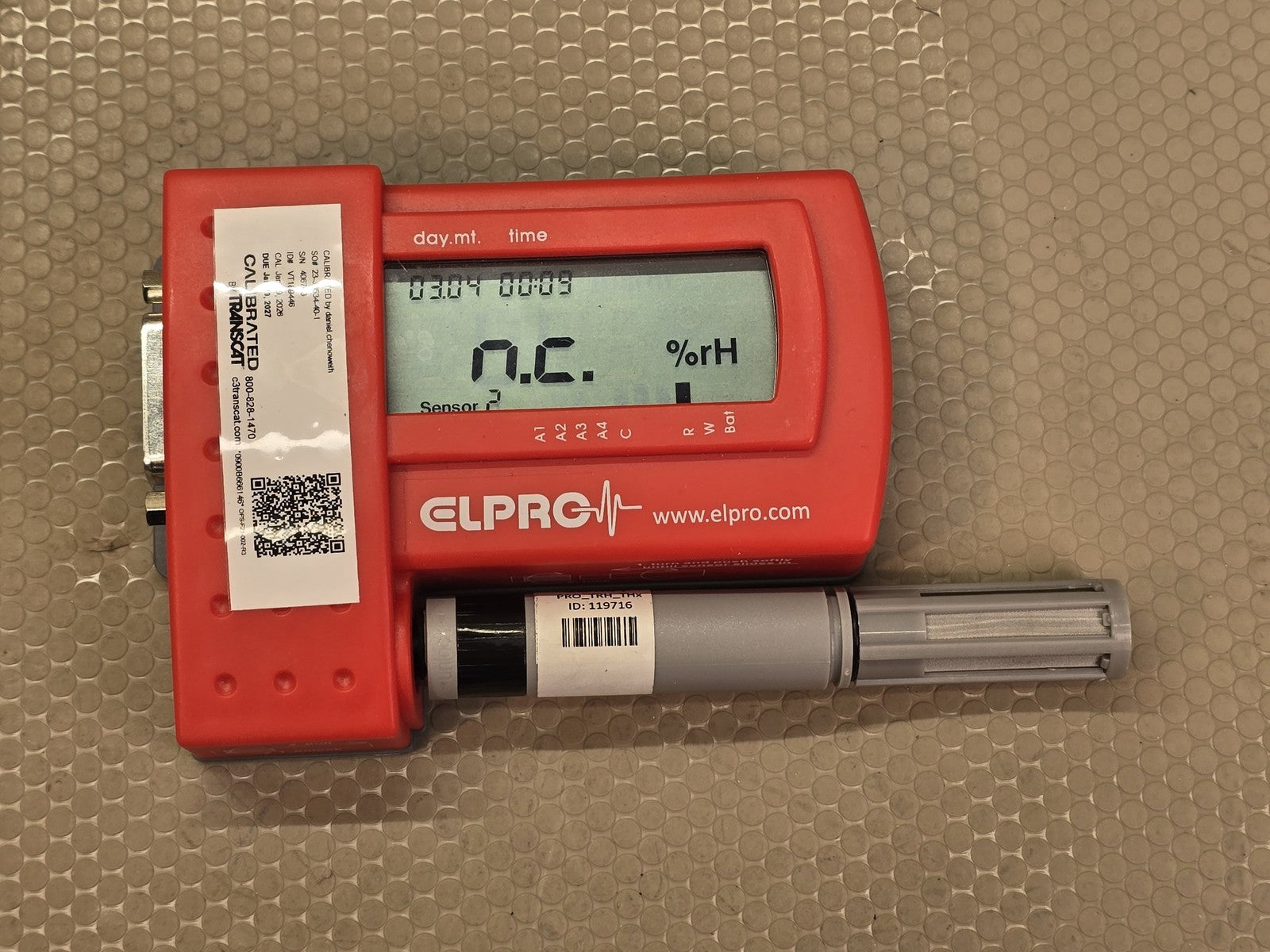 ELPRO ECOLOG TH1 Temperature & Humidity Data Logger w/ PRO_TRH_THx Sensor Probe