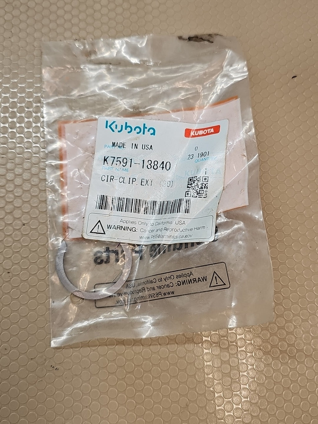Kubota Cir-Clip Ext 30 K7591-18840
