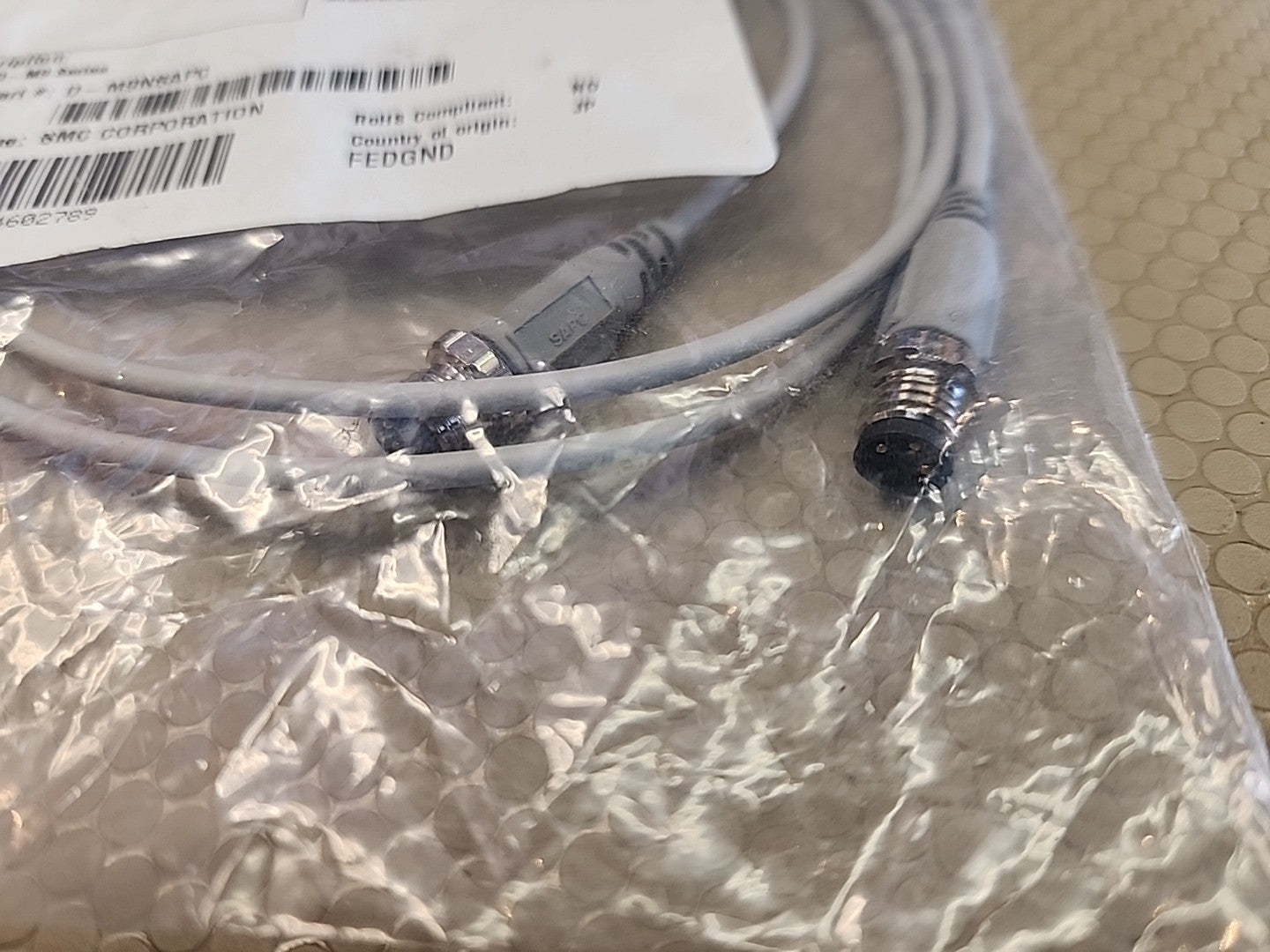 3 Pcs.- SMC D-M9NSAPC Solid State Auto Switch, 4.5-28VDC 40mA, 3-Pin M8, NPN