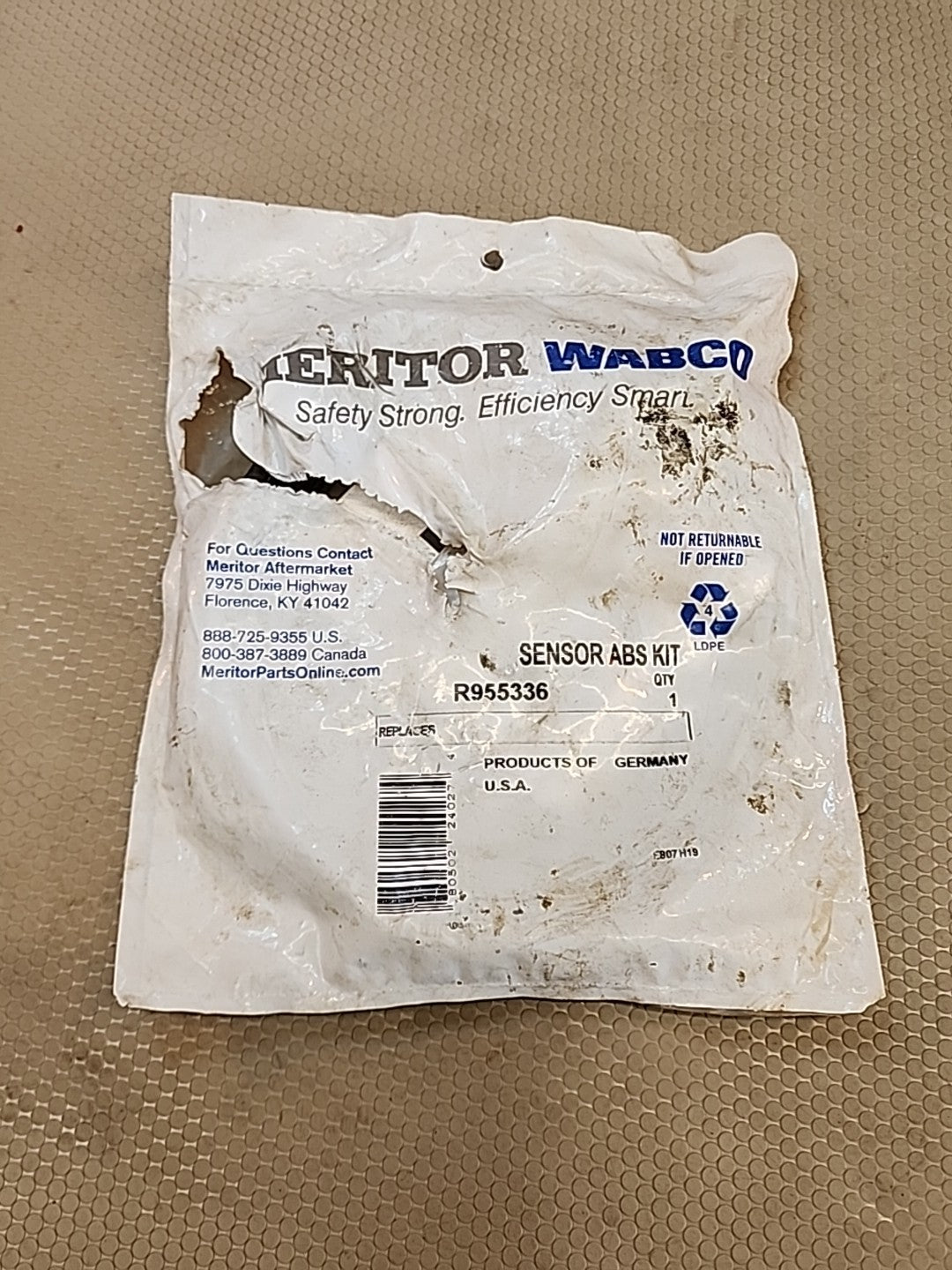 Meritor Wabco New OEM R955336 36 inch 90 degree ABS Sensor Kit