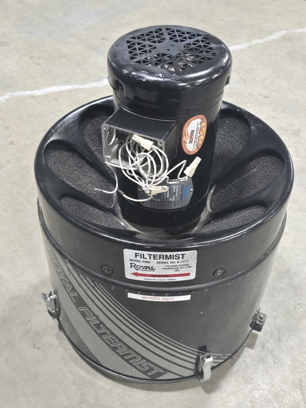 ROYAL FILTERMIST F600 Series 8! Oil Mist/Smoke Extractor Filter $3800 MSRP