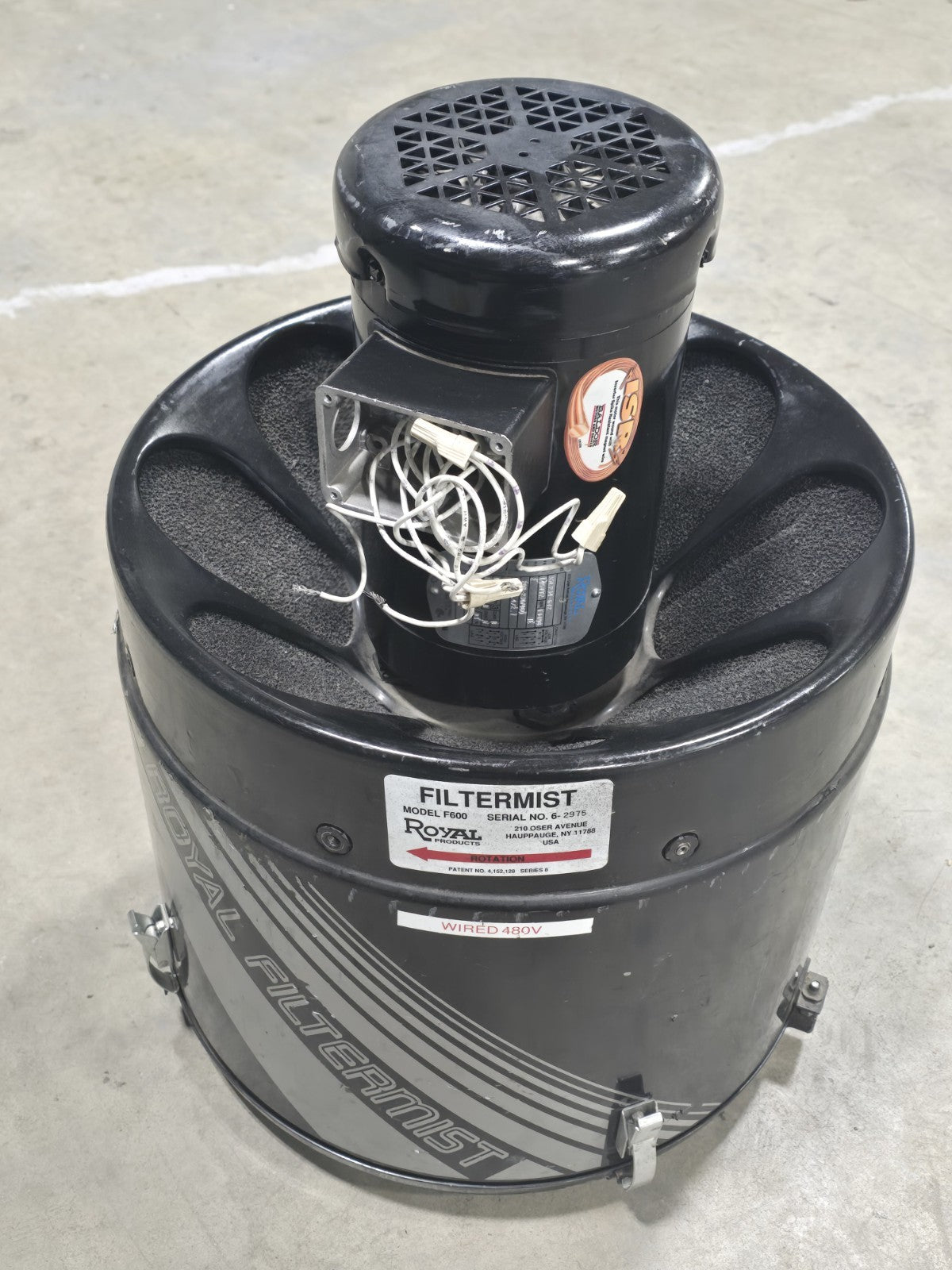 ROYAL FILTERMIST F600 Series 8! Oil Mist/Smoke Extractor Filter $3800 MSRP
