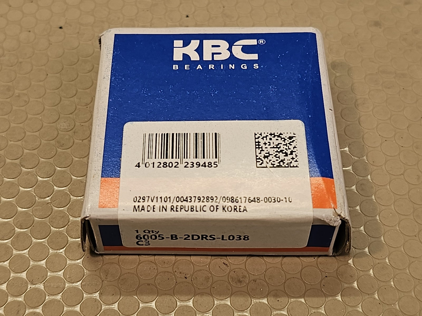 KBC 6005-B-2DRS-L038 Ball Bearing C3 New Made in Republic of Korea