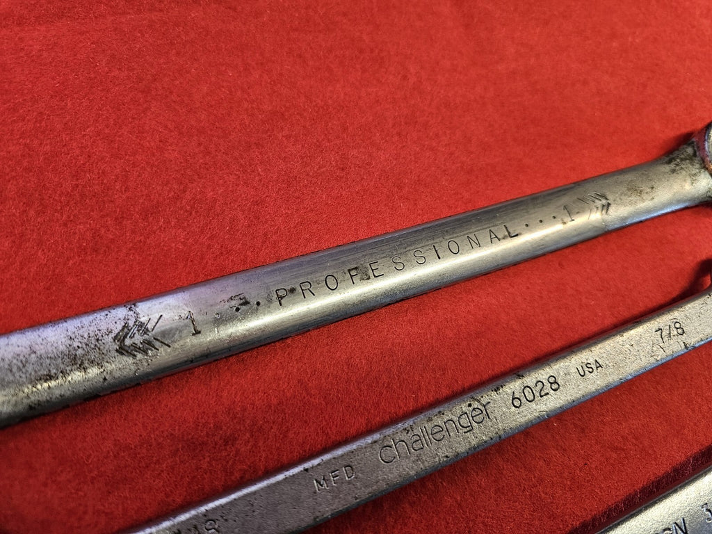 PROTO PROFESSIONAL S 9 PIECE SAE COMBINATION WRENCH SET USA 3/8" to 1"