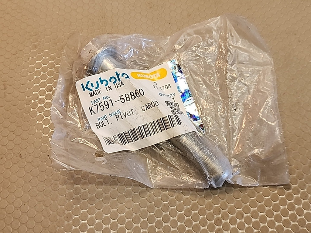 NEW OEM Kubota K7591-58860 Bolt, Pivot, Cargo 