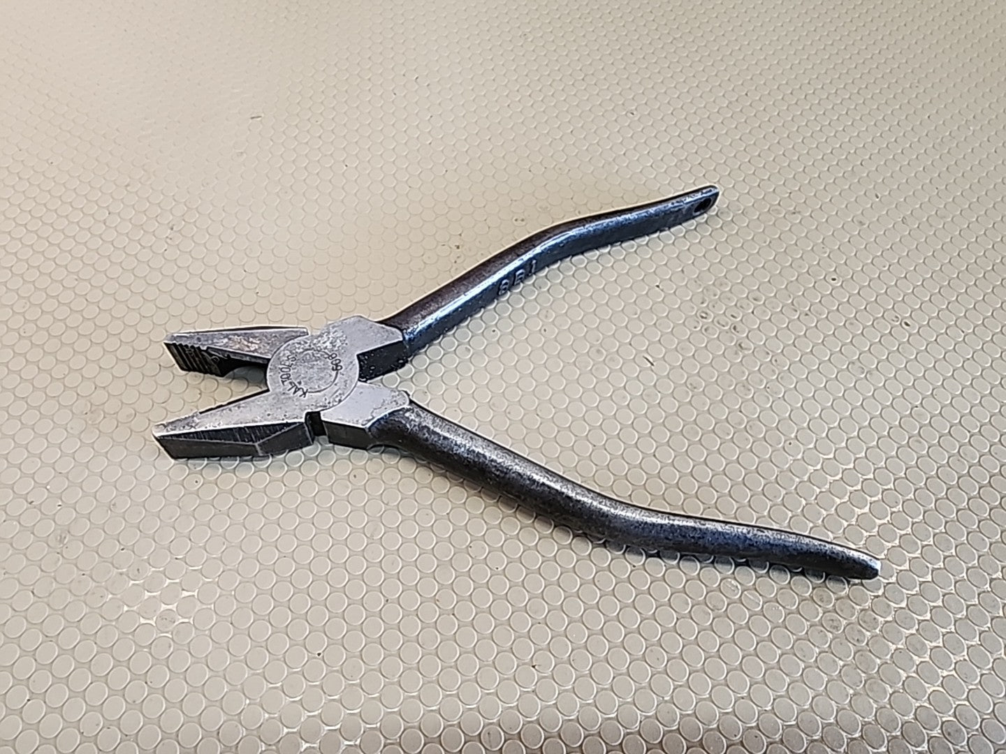 Kal Tools 6-1/4" Electricians Lineman Pliers 506 w/Side Cutters Vintage JAPAN