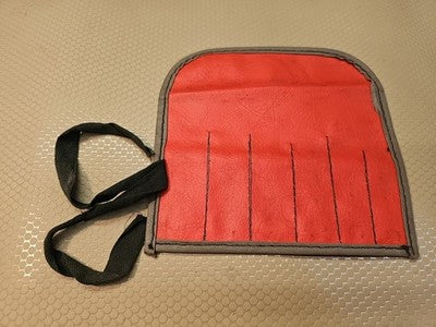 SNAP ON C-65D RED WRENCH  BAG POUCH ROLL 6 POCKETS *VINTAGE & MINT*