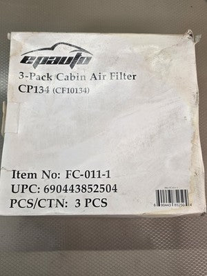 3x EPAuto CP134 (CF10134) Premium Cabin Air Filter 3-Pack for Honda Acura