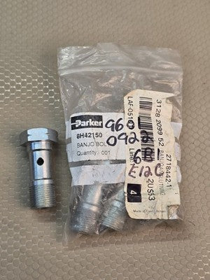 4x Parker 8H42150 Banjo Bolt Hydraulic Fitting New Made in Great Britain