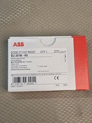 ABB SU 201M-K5 2CDS271337R0357 5A 1-Pole Miniature Circuit Breaker New