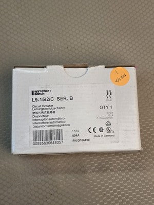 Sprecher+Schuh L9-15/2/C 2 Pole 15A C Characteristic Circuit Breaker