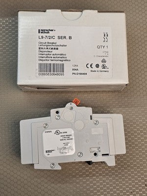 Sprecher+Schuh PN-D166494 L9-7/2/C 2 Pole 7A C Characteristic Circuit Breaker