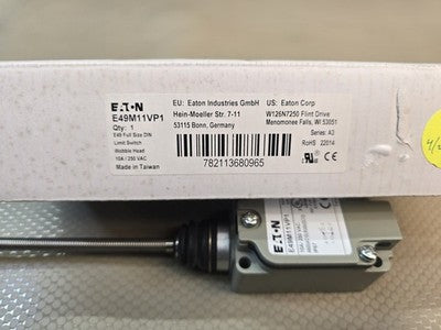Eaton E49M11VP1 Limit Switch Wobble Head 10A 250 VAC IP67 New