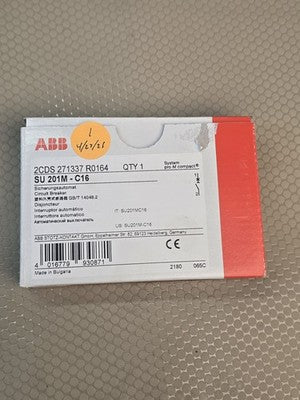 ABB 2CDS 271337 R0164 SU 201M-C16 1-Pole 16A Circuit Breaker New in Box