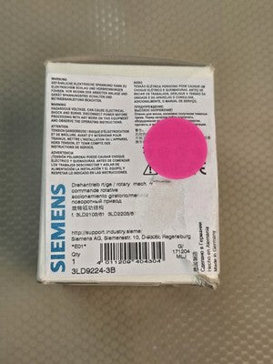 Siemens 3LD9224-3B Rotary Operating Mechanism New