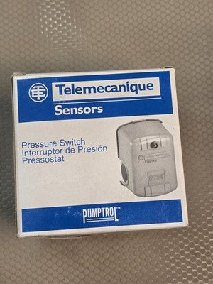 Telemecanique 9013FYG2J21 Pressure Switch On 30 PSI Off 50 PSI NEMA 1