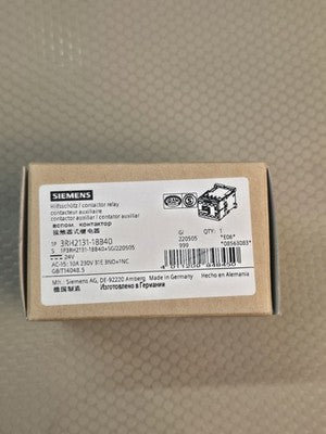 Siemens 3RH2131-1BB40 Auxiliary Contactor Relay 24V 10A 230V 3NO+1NC