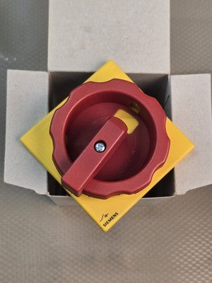 SIEMENS 3LD9284-3B Rotary Operating Mechanism Handle Red Yellow OFF ON New