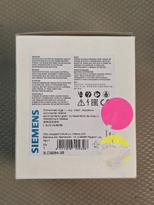 SIEMENS 3LD9284-3B Rotary Operating Mechanism Handle Red Yellow OFF ON New