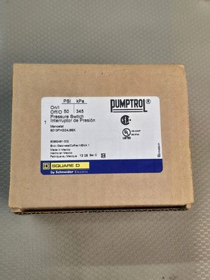 Square D by Schneider Electric 9013FHG24J99X Pressure Switch 50 PSI NEMA 1 New