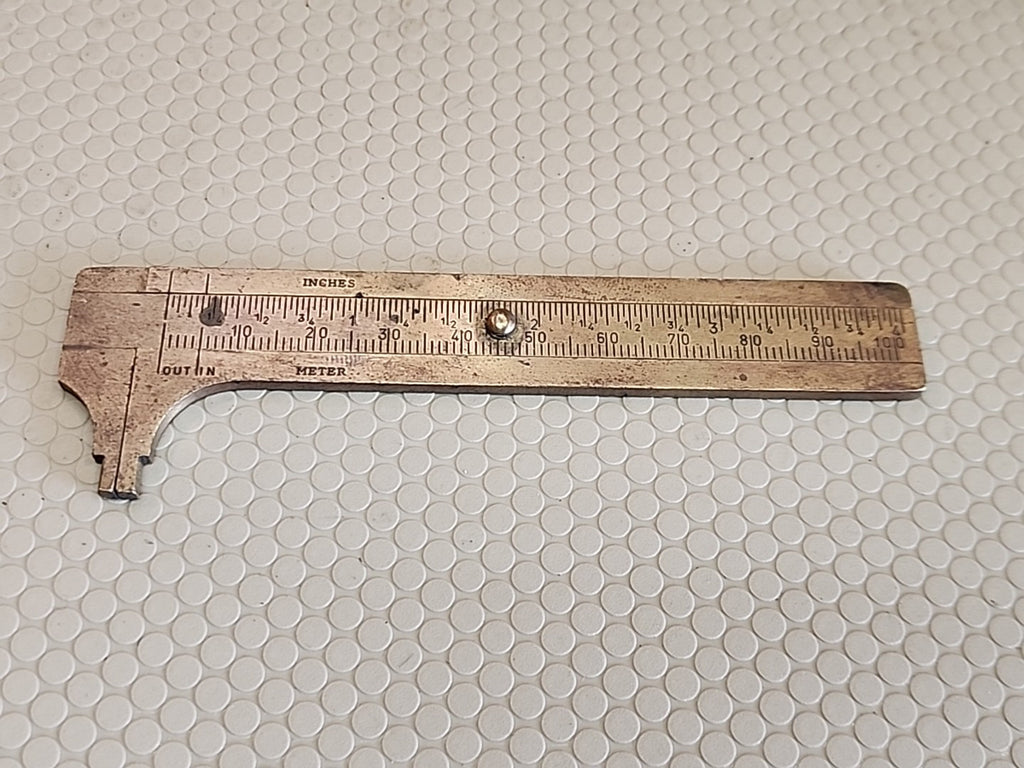 The Central Tool Co  Calipers 4" bronze verniers made in Germany