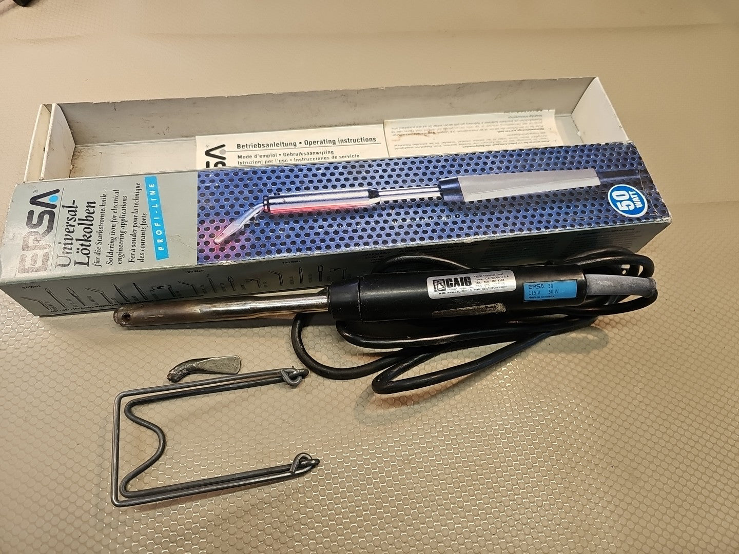 Ersa Power Soldering Iron 50 Watt Made in Germany 115v