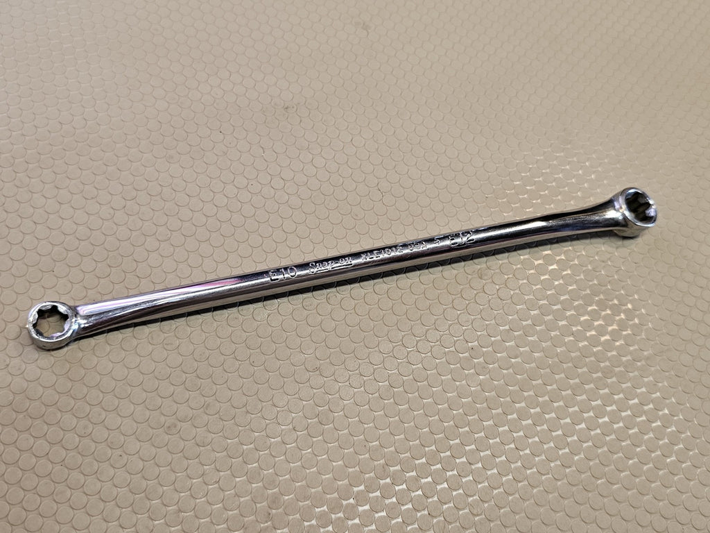 Snap-On ™ Tools USA E10 E12 TORX XLE1012 10° Offset Box Chrome Wrench *UNUSED*