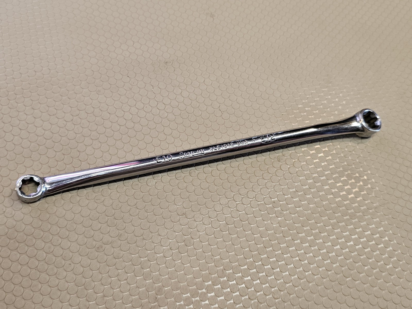 Snap-On ™ Tools USA E10 E12 TORX XLE1012 10° Offset Box Chrome Wrench *UNUSED*