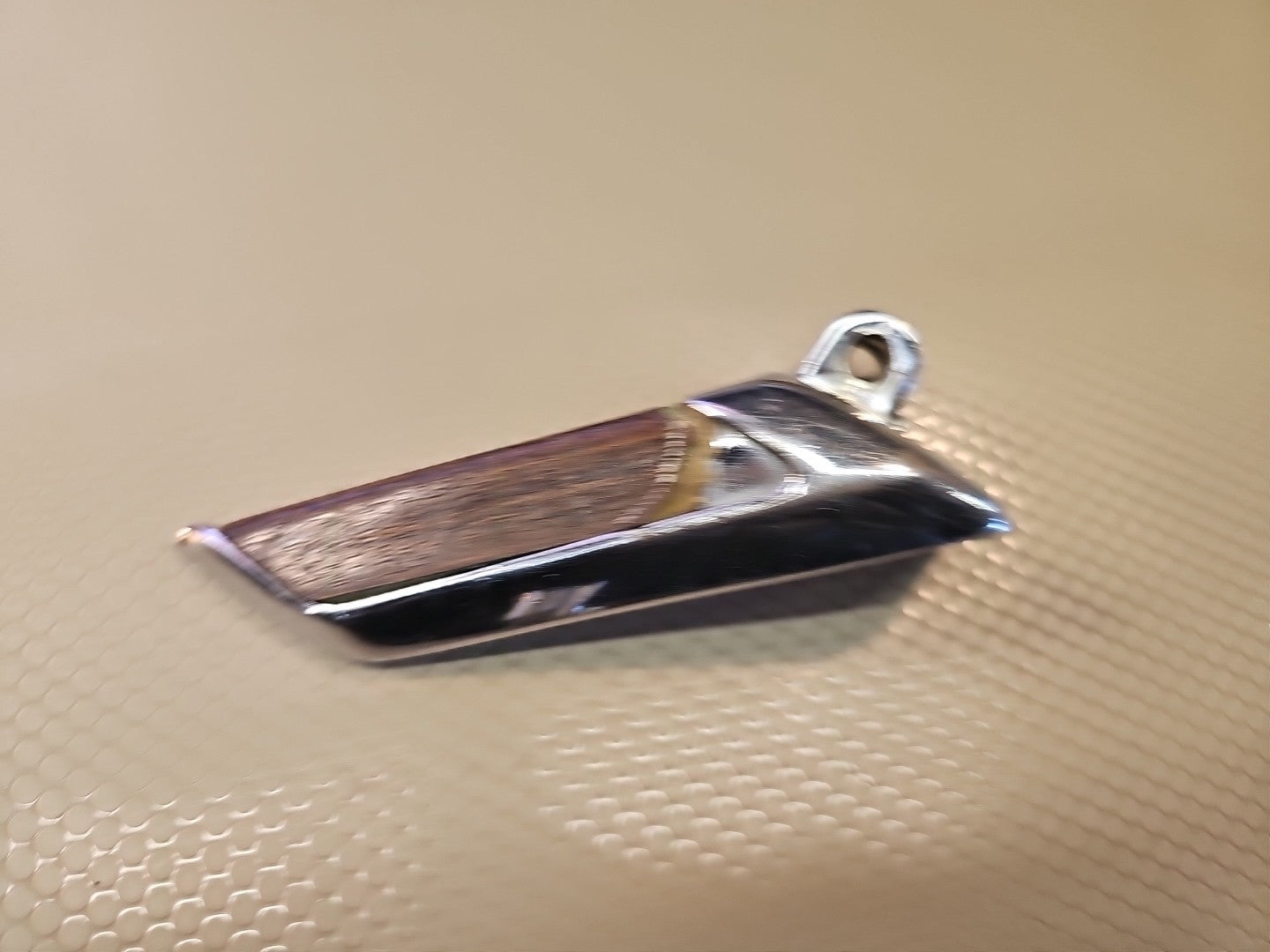 1965-66 MUSTANG PONY DELUXE WOODGRAIN PAIR OEM DOOR HANDLES 