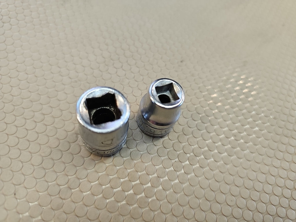 2pc Snap On Tools Internal Pipe Plug Socket 9/32 PP409 3/8 PP412