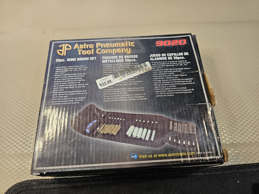 Astro Pneumatic 9020 20pc Automotive Wire Brush Cleaning Set