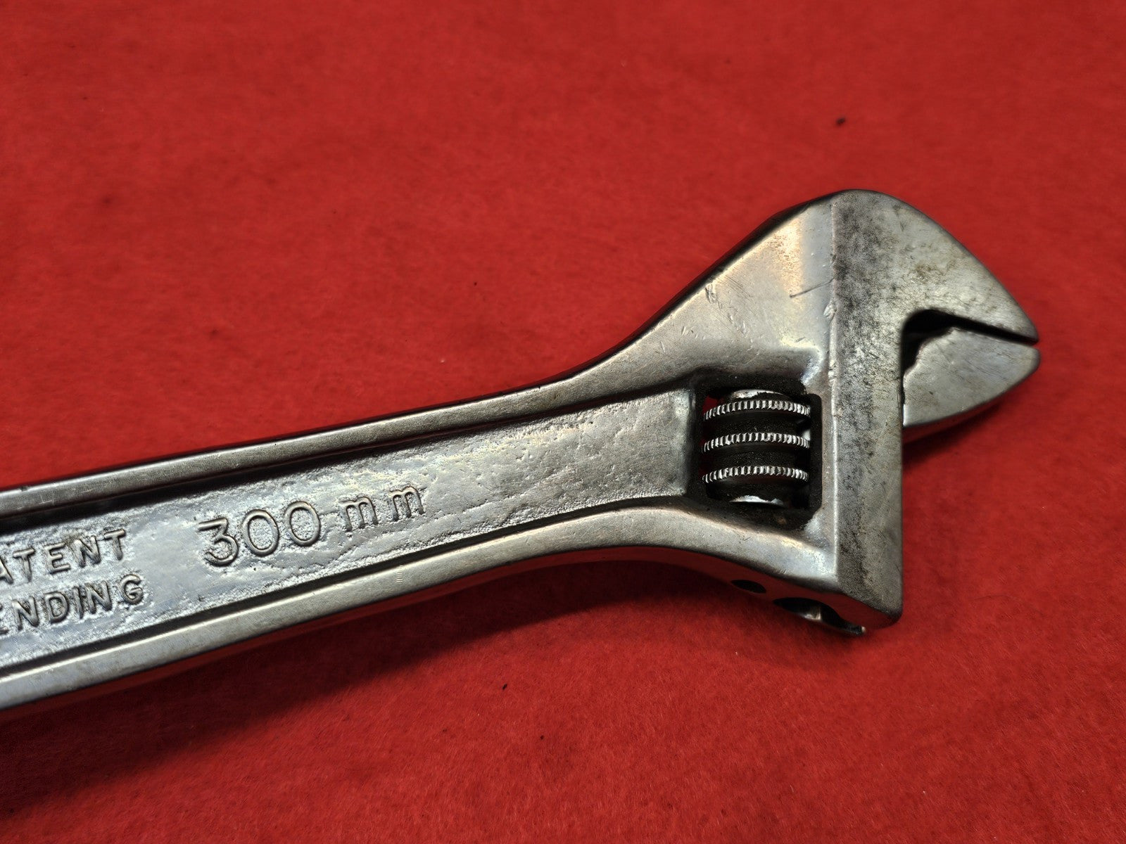Vintage Snap-On Tools 12" 300mm Adjustable Wrench Original AD12 USA *RARE* 