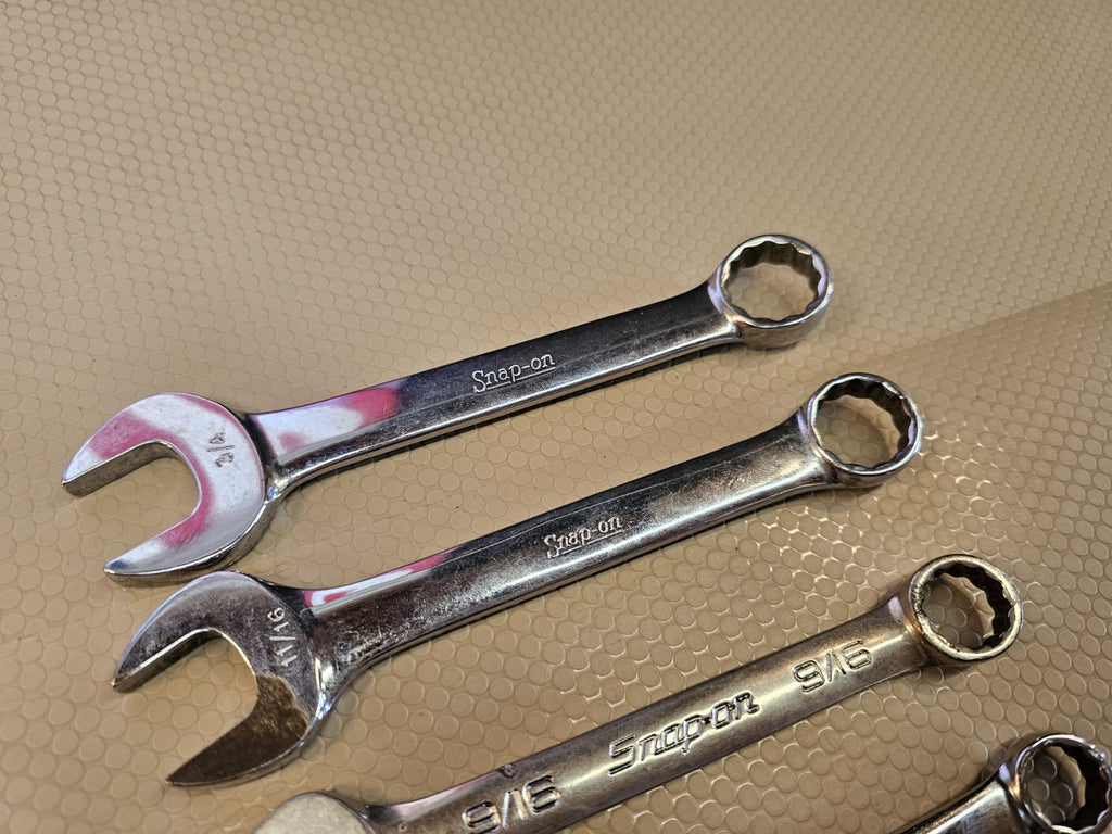 Snap-On Tools, SAE 9 pc Short Combination Wrench Set 9/32"-3/4" Stubby 
