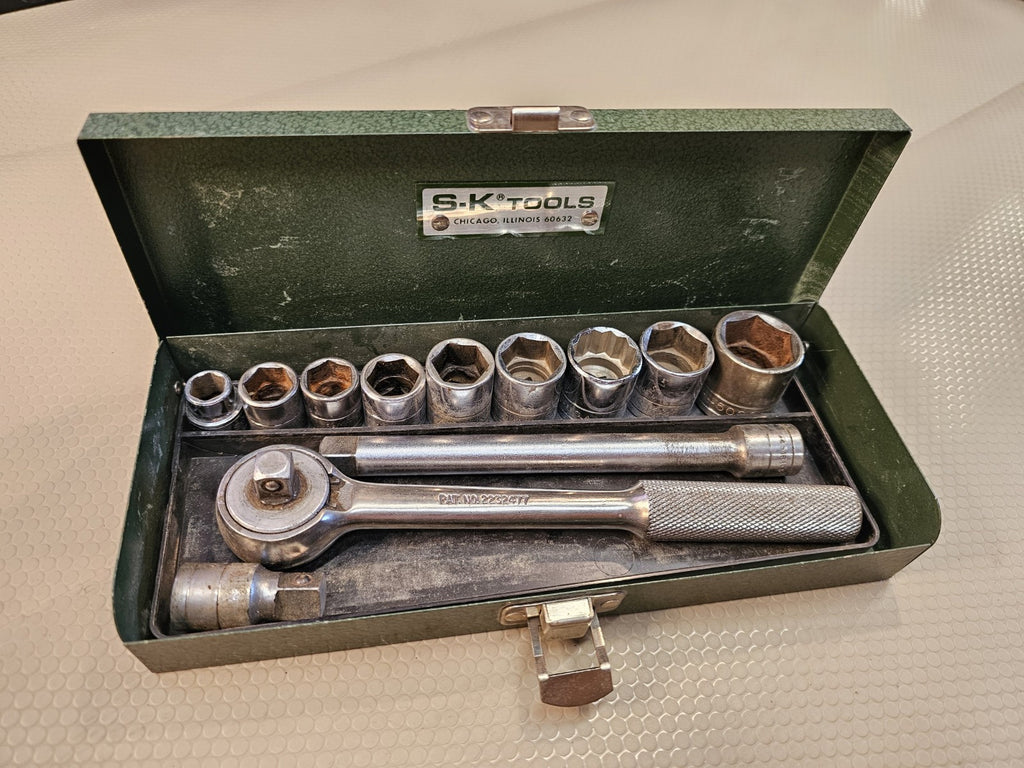 S-K SK Tools U.S.A. (12) Pc. 3/8" Drive Socket / Ratchet Set
