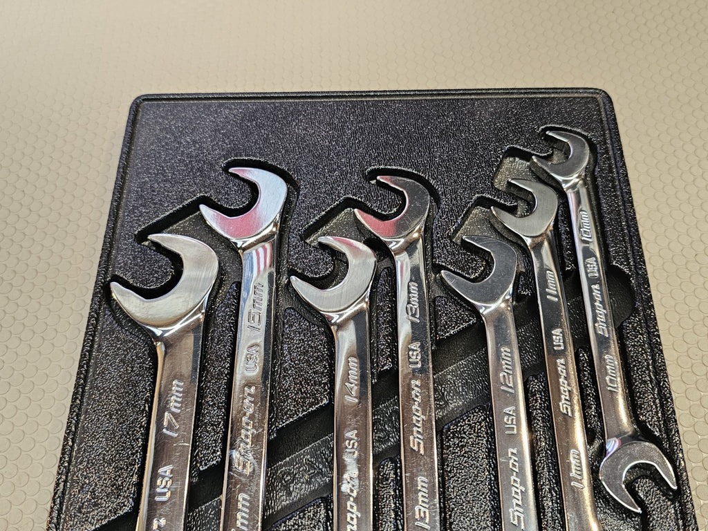 Snap On svsm807a metric 7 pc flank drive plus four way angle wrench set *UNUSED*