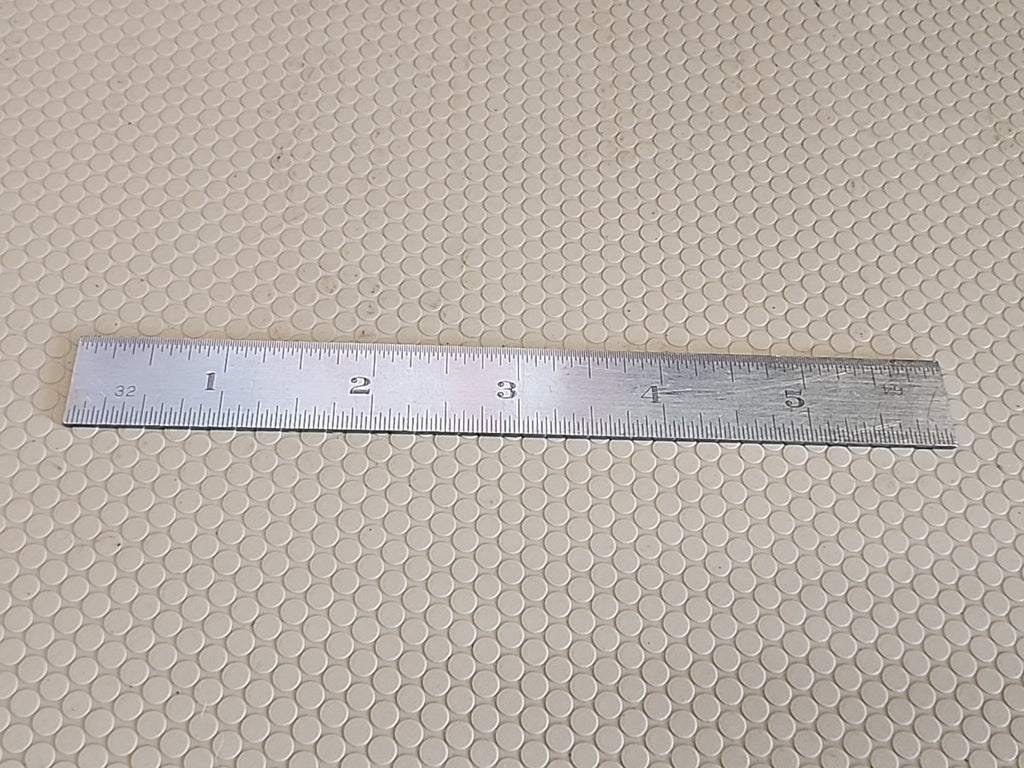 BROWN & SHARPE 350 6 INCH RIGID TEMPERED HOOK STEEL RULE