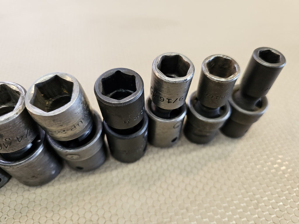 Mac Tools 7/16"-15/16" 9 Pc 1/2" Drive Impact Swivel Socket Set