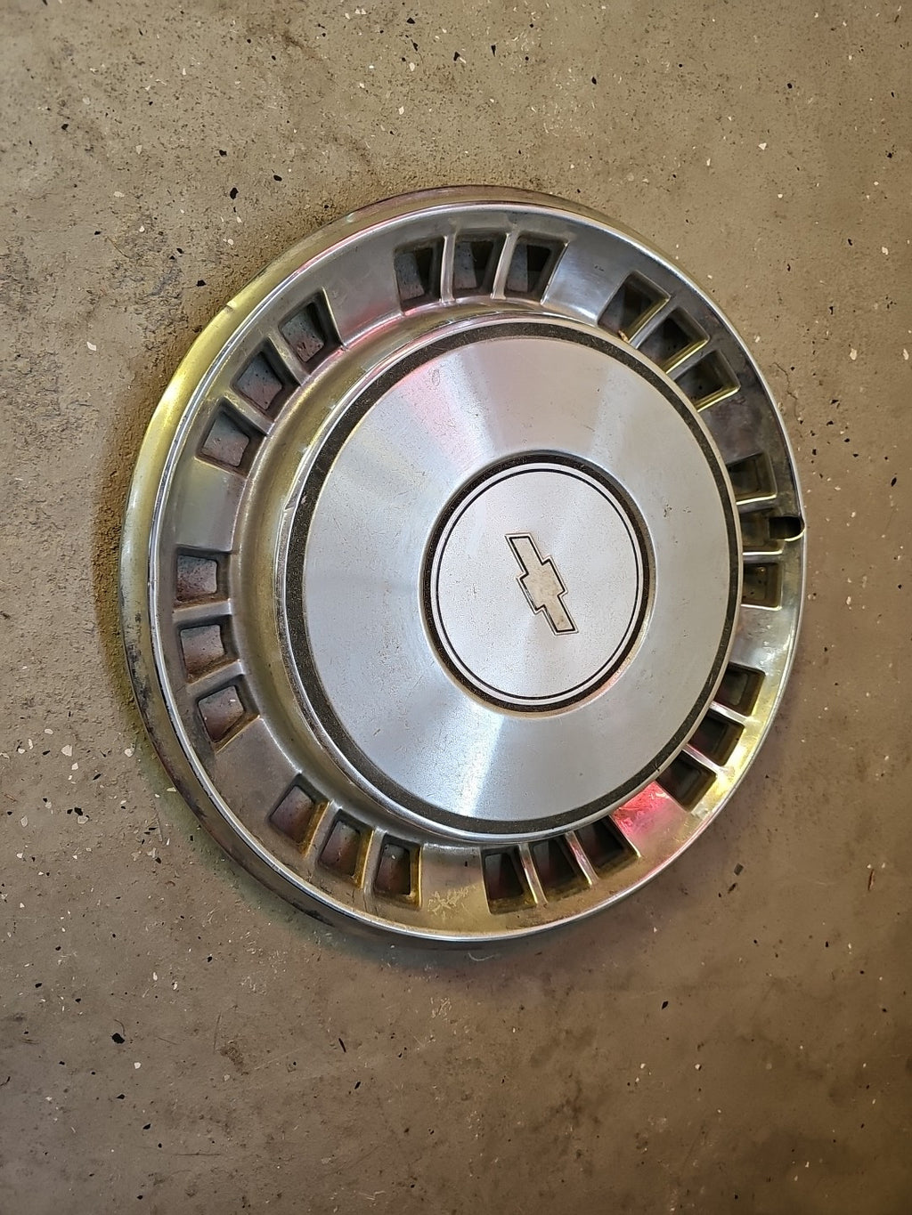 1980-85 Chevy Caprice 15inch Stainless Steel Hub Cap OEM GM *GREAT SHAPE*