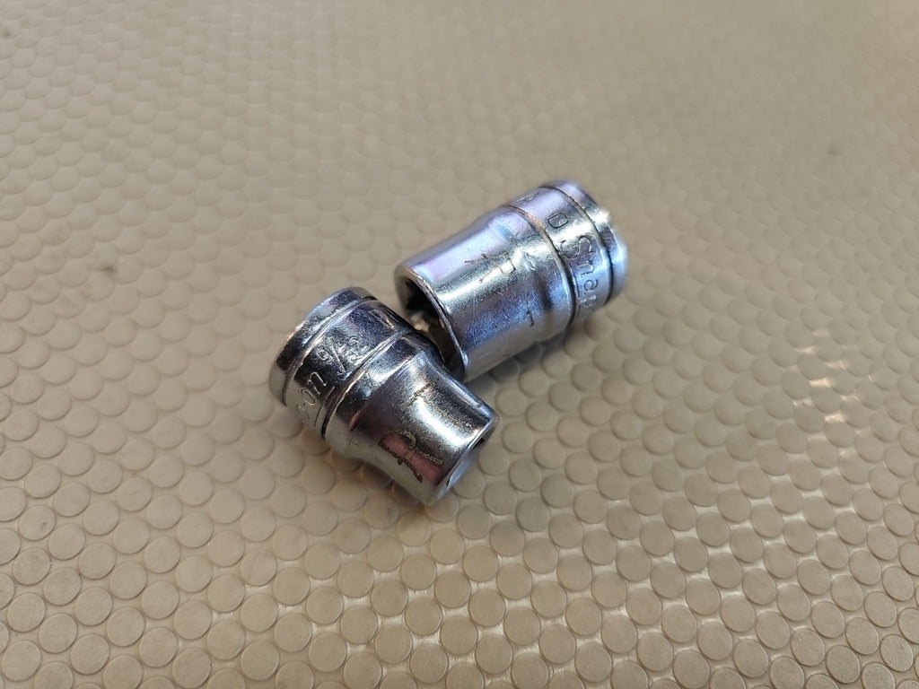 2pc Snap On Tools Internal Pipe Plug Socket 9/32 PP409 3/8 PP412