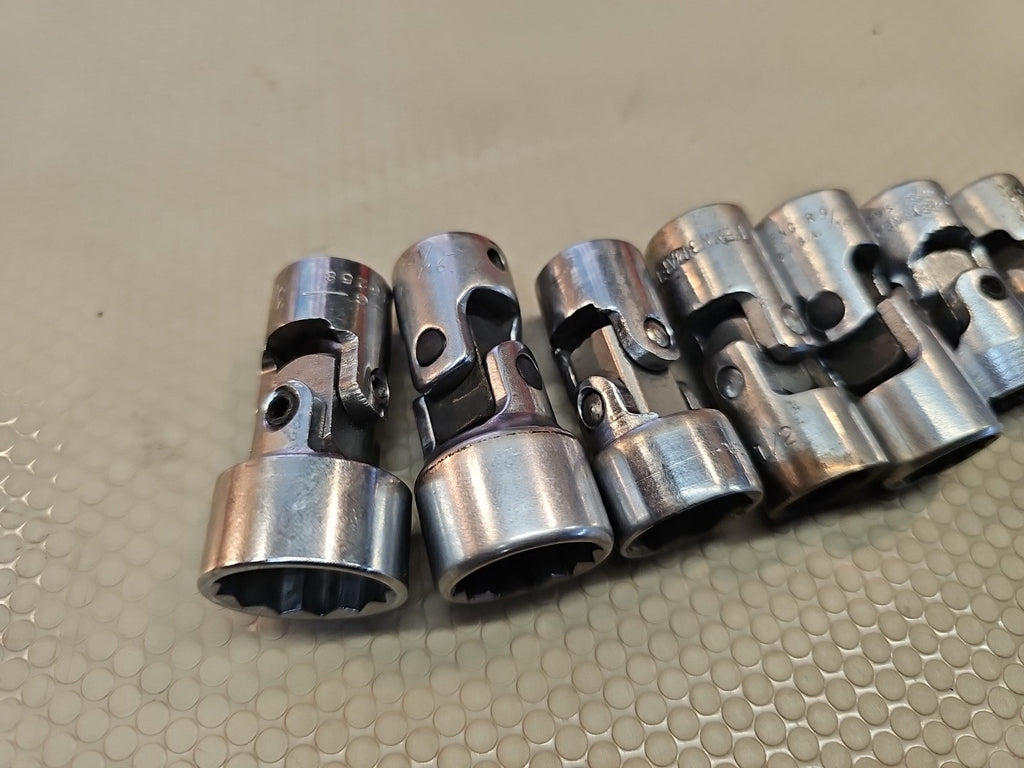 *MADE IN USA* Proto / SK / Other 3/8" Drive 6 Pc. Swivel Socket Set 3/8" to 3/4"