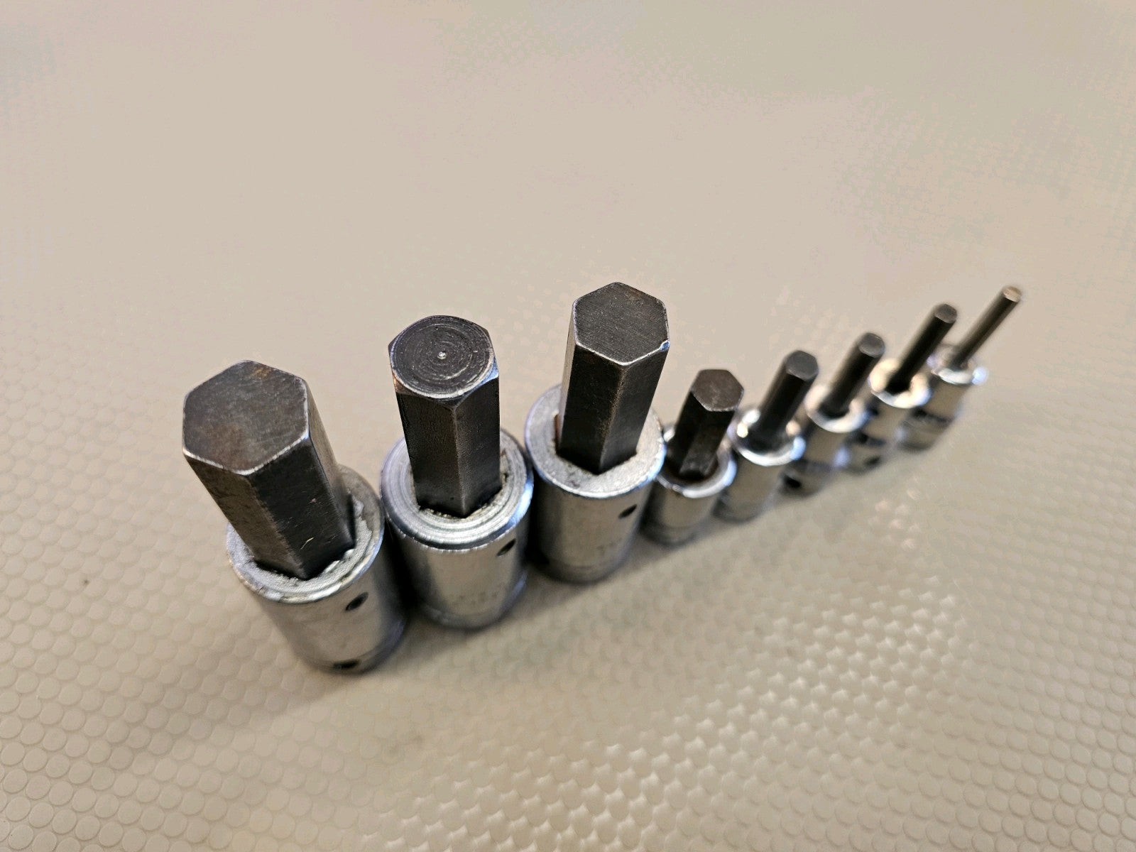 Snap-On Proto 8pc SAE Hex Allen Bit Socket Set 5/32" to 5/8" - 3/8" 1/2" Large