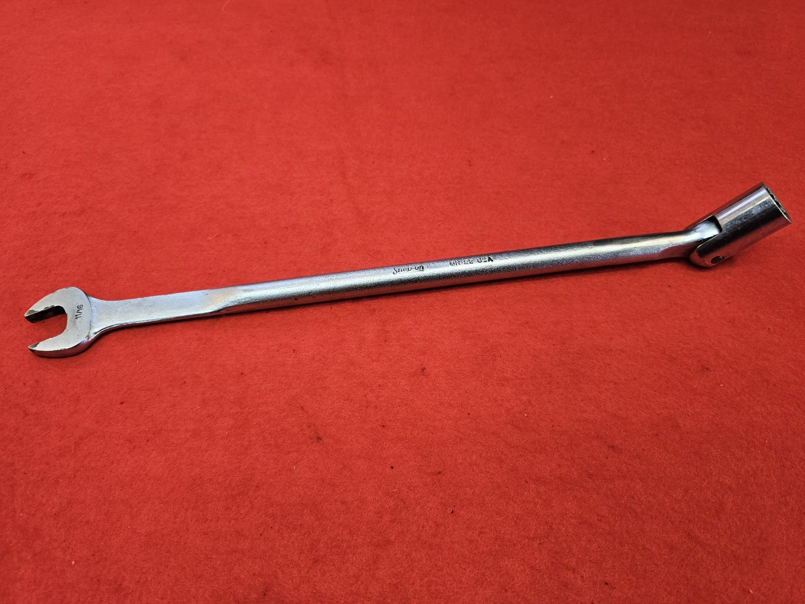 Snap-on USA 11/16"  Long Pattern Saltus Wrench No OH22 Socket End USA
