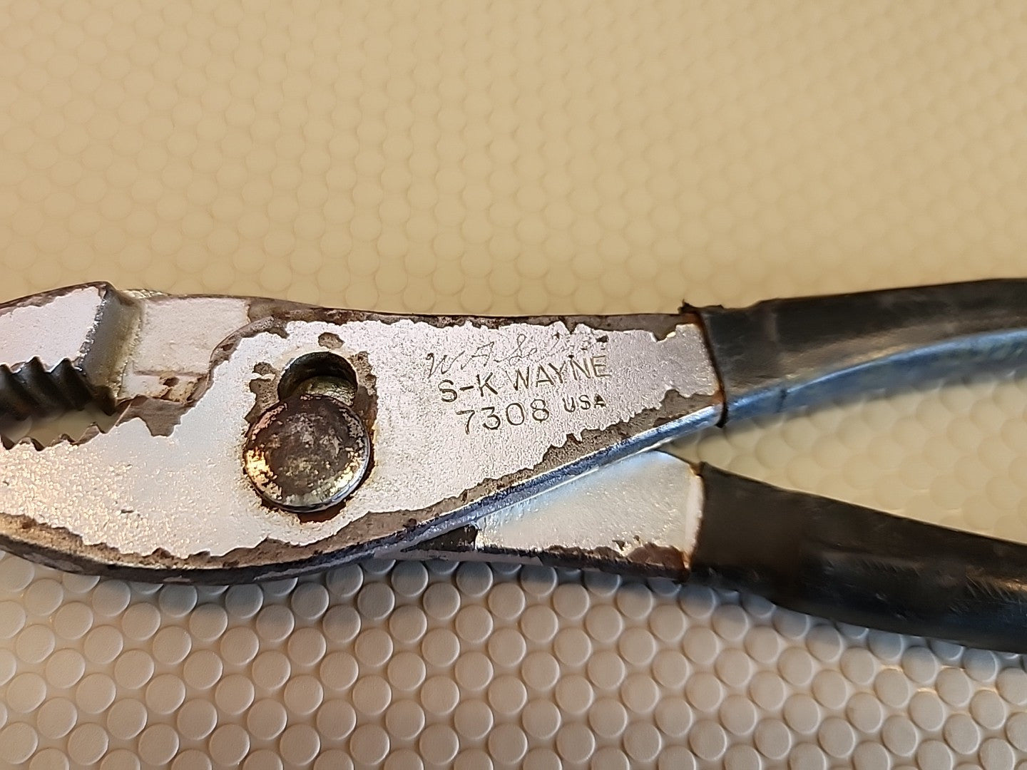 Vintage SK Wayne 7308 Slip Joint Pliers Made In USA