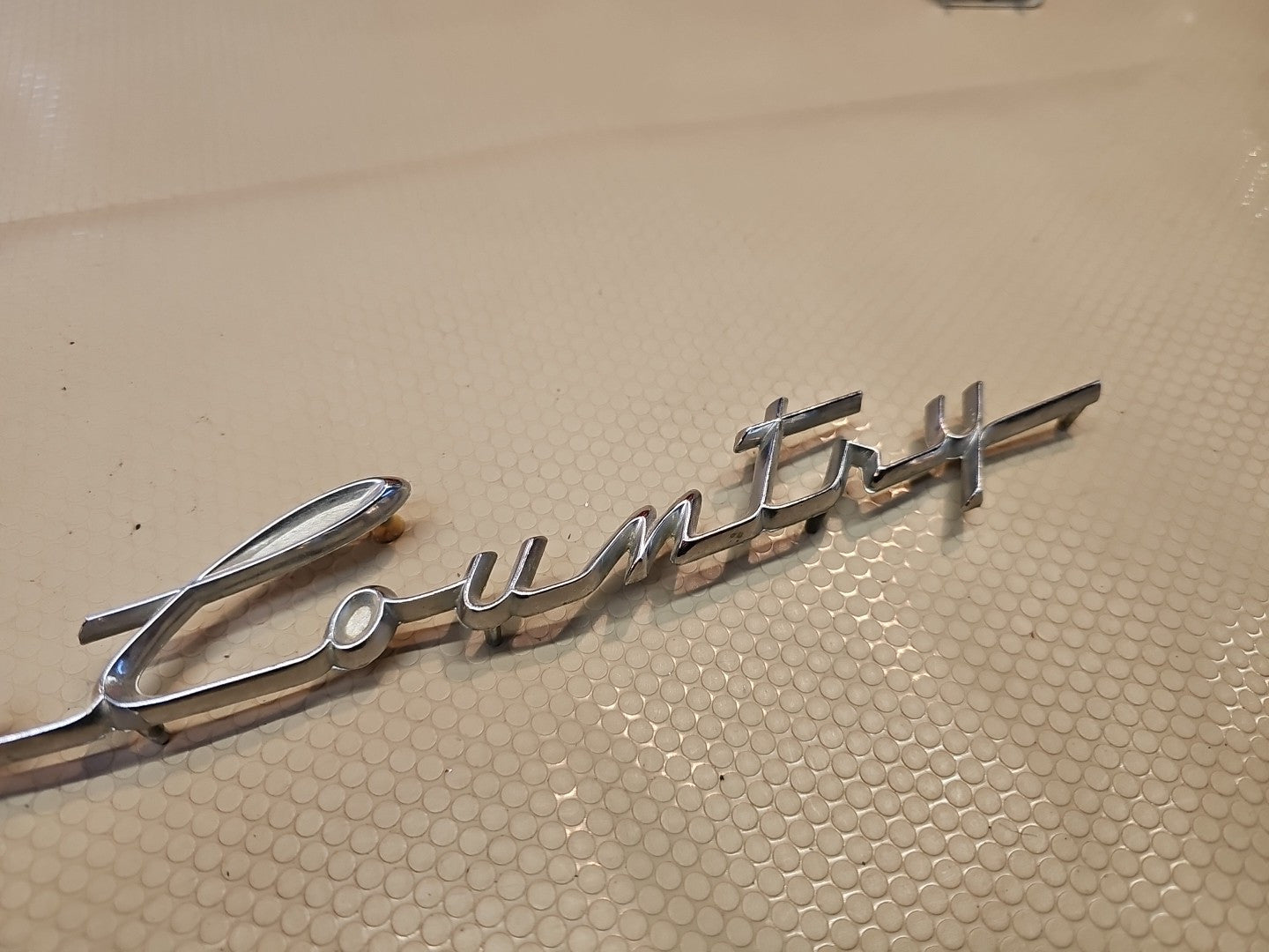 OEM! Rambler Cross Country tailgate emblem for early 60's Rambler