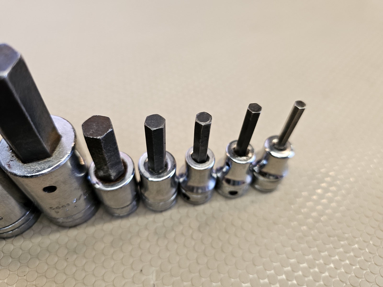 Snap-On Proto 8pc SAE Hex Allen Bit Socket Set 5/32" to 5/8" - 3/8" 1/2" Large