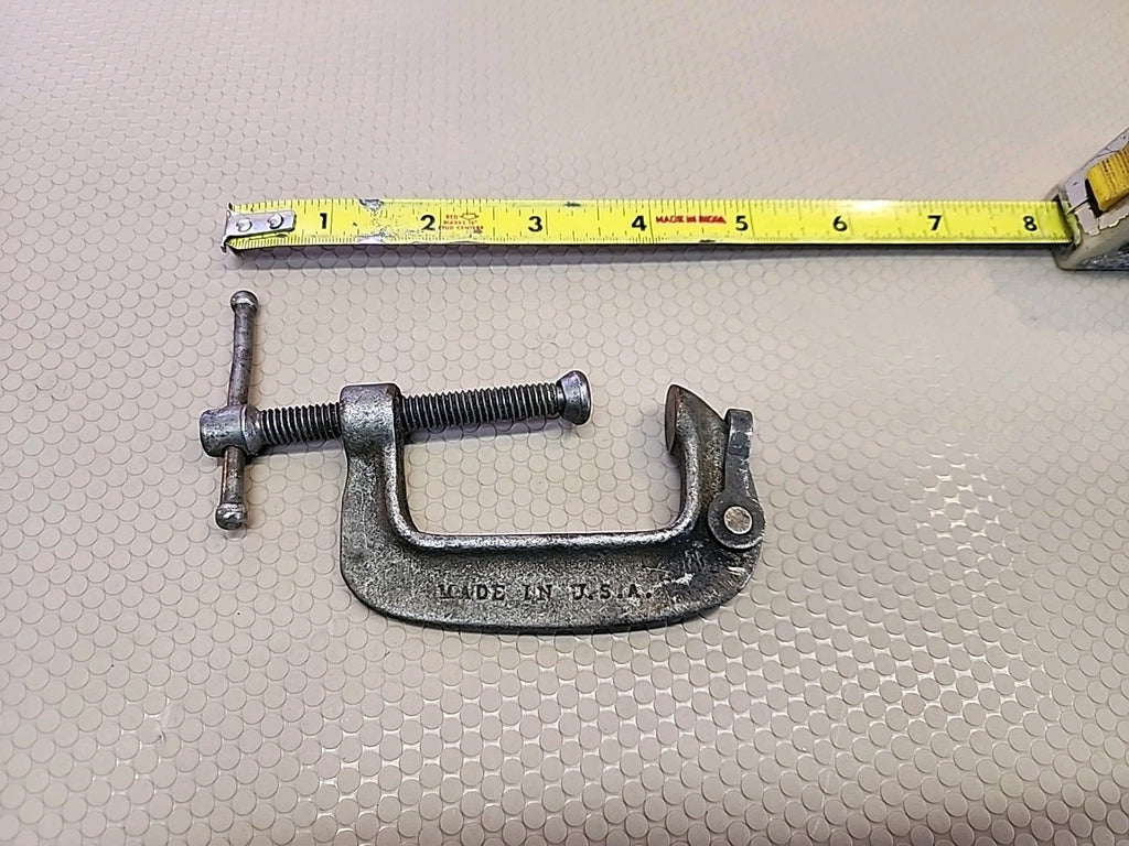 Vintage  2.5" Adjustable C-Clamp #1425 USA Made
