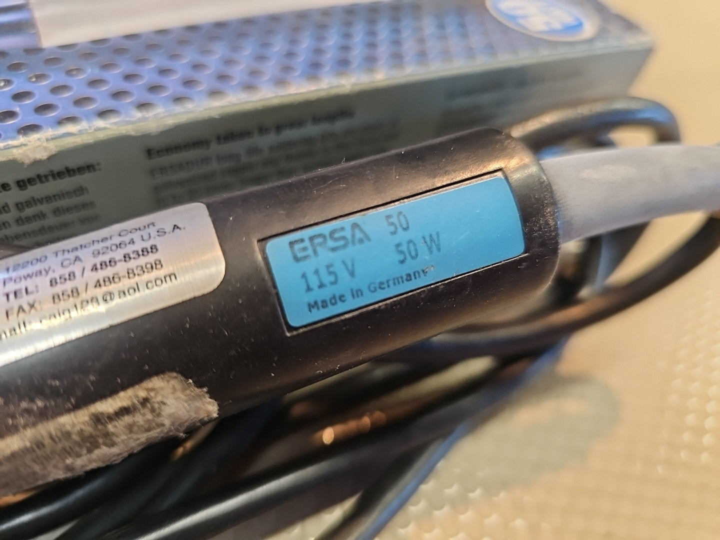 Ersa Power Soldering Iron 50 Watt Made in Germany 115v